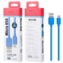 AVANT CONNECT Cable de Carga Avant Micro USB a USB 1 Metro 2A Azul, Cable de Datos y Carga Rápida para Smartphone, Tablet y Más