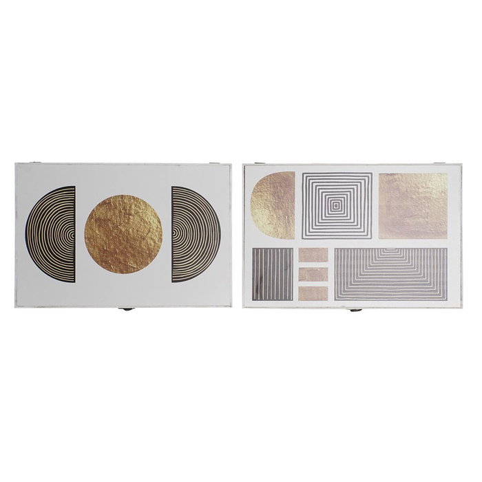 DKD Home Decor Tapa para Contador MDF Glam Surtido de 2 unidades DKD Home Decor Tapa para Contador MDF Glam Surtido de 2 unidades