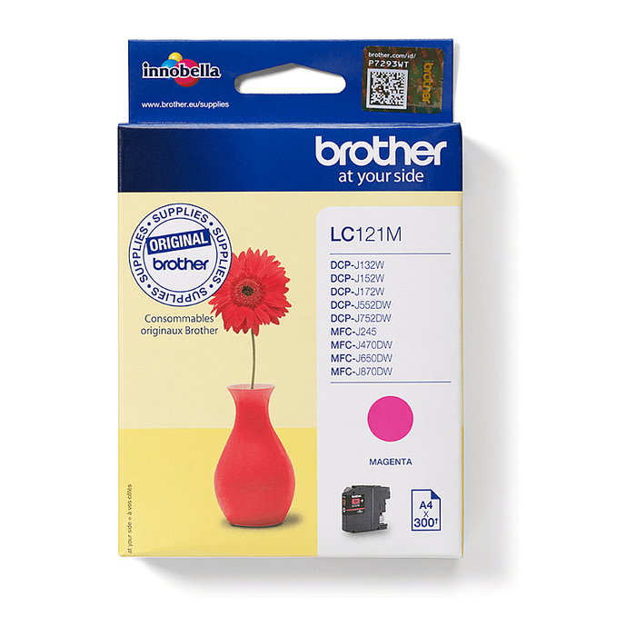 Brother Tinta LC-121M Magenta para MFC-J470DW J870DW DCP-J752DW