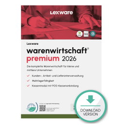 Lexware Warenwirtschaft Premium 2026 - 5 Dispositivos, ABO - ESD - Descarga