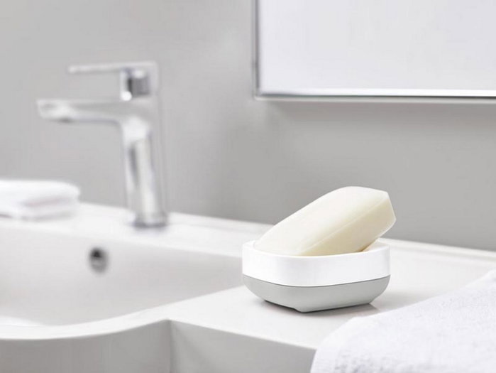 Joseph Joseph Slim Compact Soap Dish Gris/Blanco Joseph Joseph Slim Compact Soap Dish Gris/Blanco