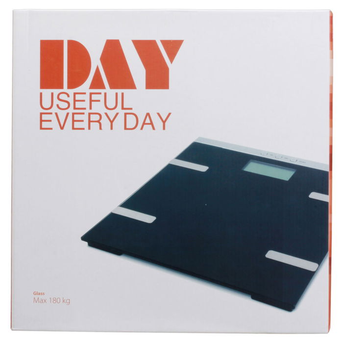 Day Báscula de Baño Negra con Control de Peso hasta 180 kg