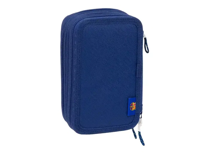 Safta Estuche Escolar Triple F.C. Barcelona Navy Blue 37 Pcs