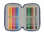 Safta Estuche Escolar Triple F.C. Barcelona Navy Blue 37 Pcs