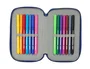 Safta Estuche Escolar Triple F.C. Barcelona Navy Blue 37 Pcs