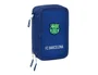 Safta Estuche Escolar Triple F.C. Barcelona Navy Blue 37 Pcs