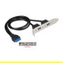 DeLOCK Slot bracket USB-Konsole USB Soporte para conexión USB