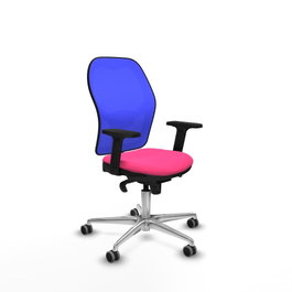 PIQUERAS Y CRESPO Silla de oficina Jorquera Rosa y Azul