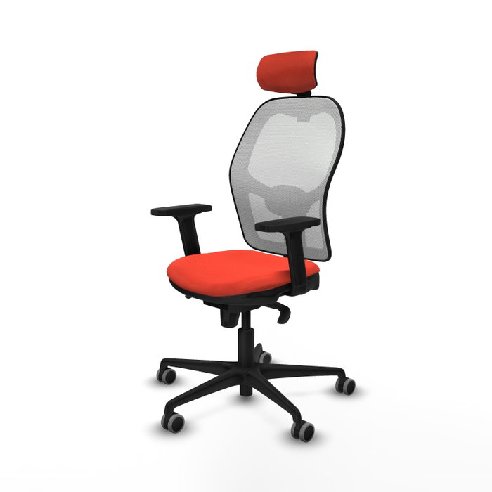PIQUERAS Y CRESPO Silla de oficina Jorquera Naranja y Blanco