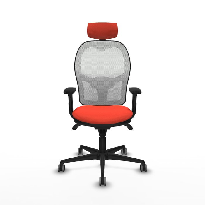 PIQUERAS Y CRESPO Silla de oficina Jorquera Naranja y Blanco