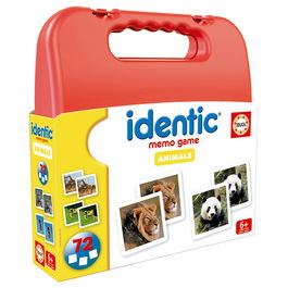 Educa Identic Memo Game Animales 20317 Juego de Memoria para Niños +3 Años