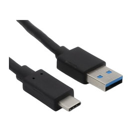 Helos Cable de carga y datos USB Type-C a USB 3.2, 1 m, Negro