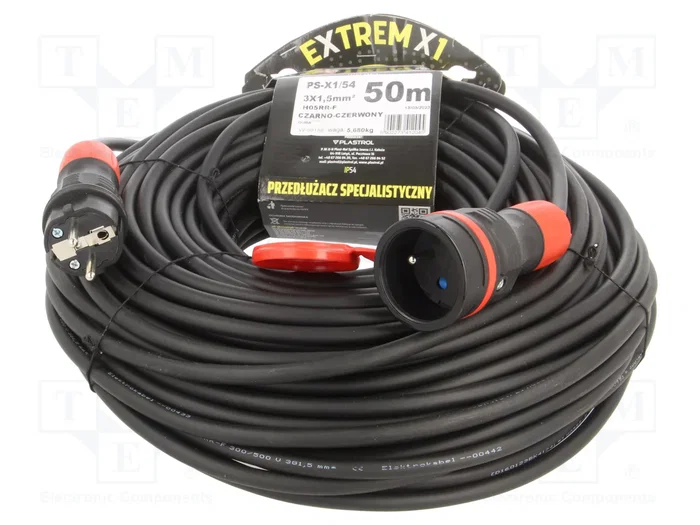 KEL Prolongador de alimentación H05RR-F 3G1,5mm2 50m negro KEL Prolongador de alimentación H05RR-F 3G1,5mm2 50m negro