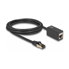 DeLOCK Cable de extensión de red RJ45 Cat.8.1 S/FTP 2 m Negro