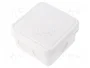FIBOX JB2.5WH Caja de conexiones con membrana blanca IP65