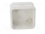 FIBOX JB2.5WH Caja de conexiones con membrana blanca IP65