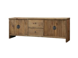 DKD Home Decor Buffet de Madera Reciclada Marrón 240x44x65 cm