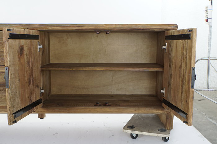 DKD Home Decor Buffet de Madera Reciclada Marrón 240x44x65 cm DKD Home Decor Buffet de Madera Reciclada Marrón 240x44x65 cm