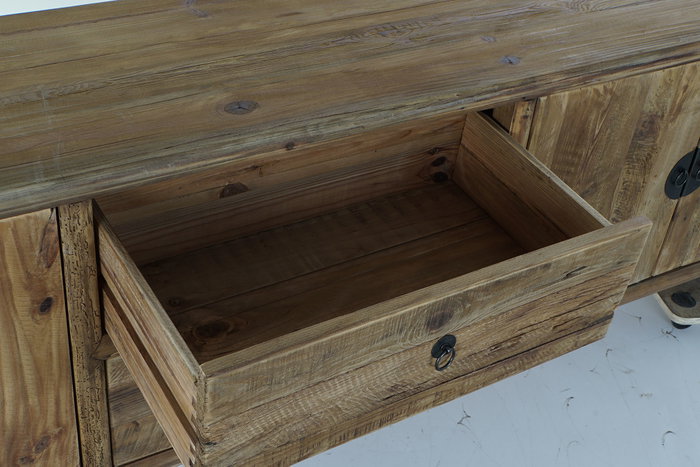 DKD Home Decor Buffet de Madera Reciclada Marrón 240x44x65 cm DKD Home Decor Buffet de Madera Reciclada Marrón 240x44x65 cm