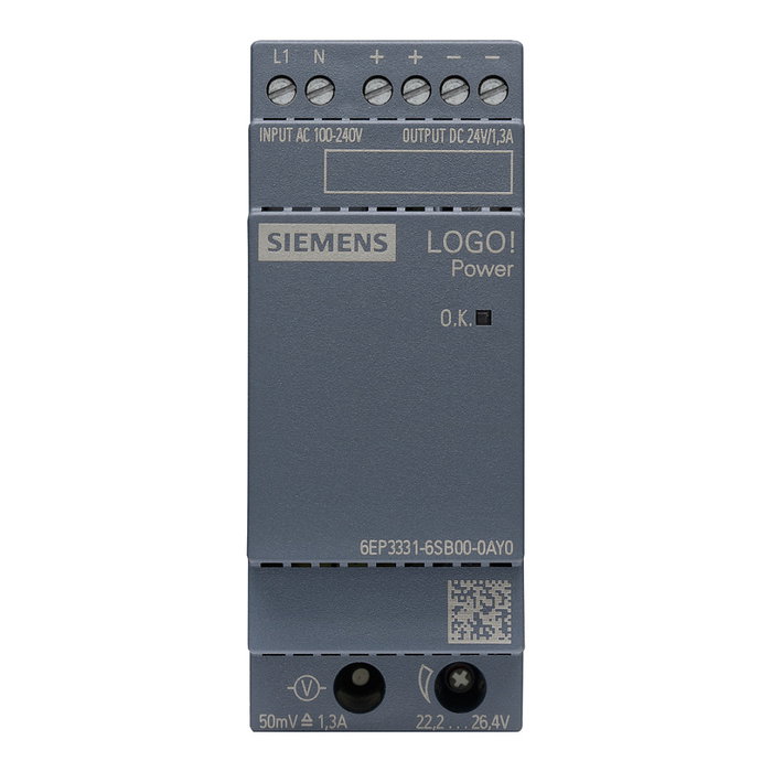 Siemens 6EP3331-6SB00-0AY0 LOGO!POWER 24V 1,3A Siemens 6EP3331-6SB00-0AY0 LOGO!POWER 24V 1,3A