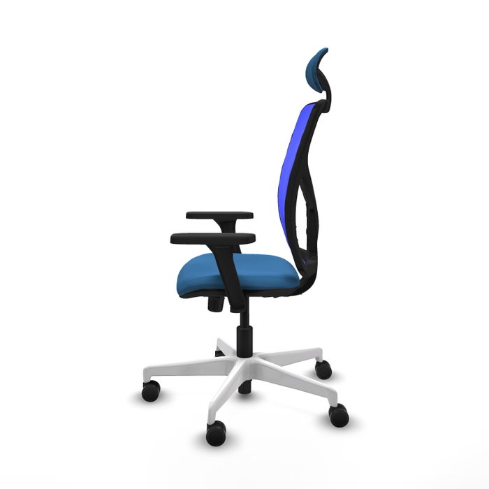 PIQUERAS Y CRESPO Silla de oficina Motilla con mecanismo Sincro Azul