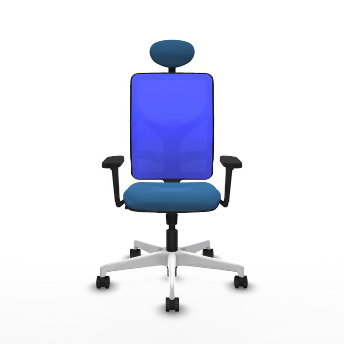 PIQUERAS Y CRESPO Silla de oficina Motilla con mecanismo Sincro Azul