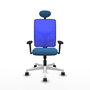 PIQUERAS Y CRESPO Silla de oficina Motilla con mecanismo Sincro Azul