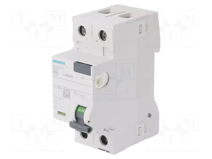 Siemens Interruptor diferencial 5SV3312-6 Tipo A 25A 30mA 1+N