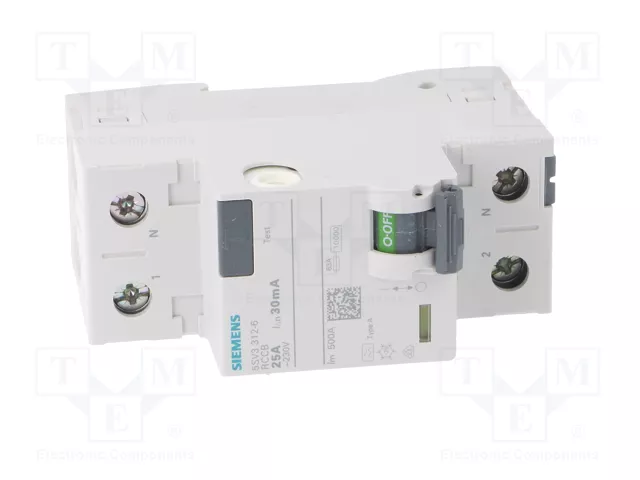 Siemens Interruptor diferencial 5SV3312-6 Tipo A 25A 30mA 1+N