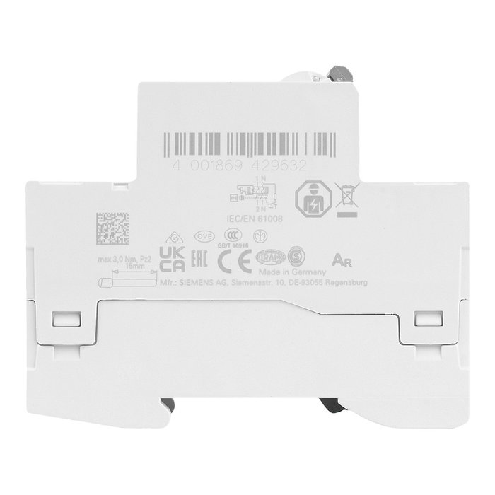 Siemens 5SV3312-6 Interruptor Diferencial Tipo A 25A 30mA 2TE Siemens 5SV3312-6 Interruptor Diferencial Tipo A 25A 30mA 2TE