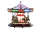 DKD Home Decor Carrusel LED Multicolor con Movimiento Musical