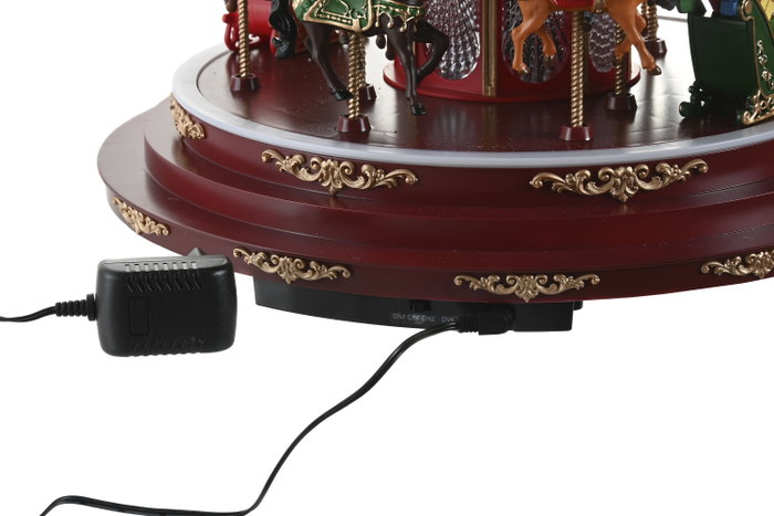 DKD Home Decor Carrusel LED Multicolor con Movimiento Musical DKD Home Decor Carrusel LED Multicolor con Movimiento Musical
