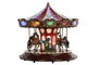DKD Home Decor Carrusel LED Multicolor con Movimiento Musical