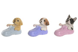 DKD Home Decor Figura de Resina Lapicero Multicolor Surtido de 3
