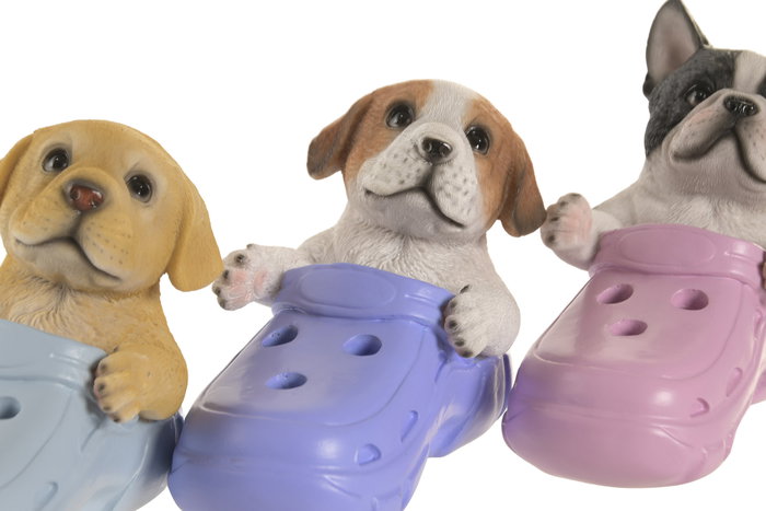 DKD Home Decor Figura de Resina Lapicero Multicolor Surtido de 3