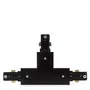 Conector T Carril Bifásico Negro para Focos de LEDs