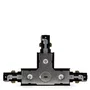 Conector T Carril Bifásico Negro para Focos de LEDs