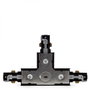 Conector T para Carril Bifásico Negro Focos LEDs