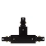 Conector T Carril Bifásico Negro para Focos de LEDs