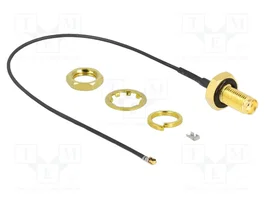 DeLOCK Cable de antena coaxial SMA hembra a MHF 4L LK macho 1.37, 20 cm