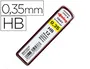 Rotring Minas de Grafito 0,35 mm HB Estuche de 12 Minas