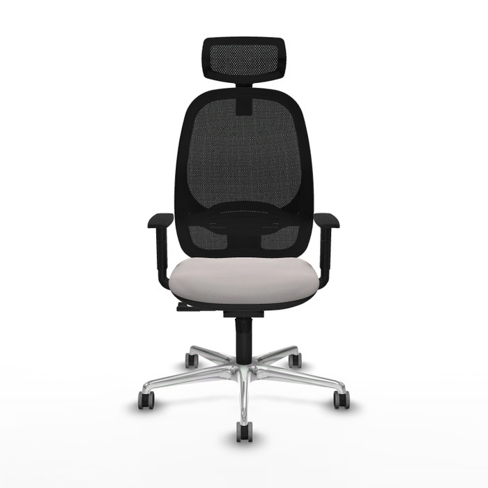 PIQUERAS Y CRESPO Silla de oficina Cilanco con mecanismo Sincro, Blanco y Negro PIQUERAS Y CRESPO Silla de oficina Cilanco con mecanismo Sincro, Blanco y Negro