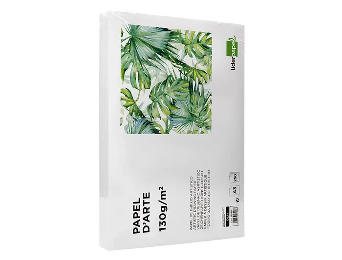 Liderpapel Papel Dibujo Artístico Din A3 297x420 mm 130 gr Blanco Natural