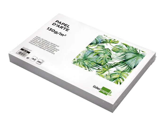Liderpapel Papel Dibujo Artístico Din A3 297x420 mm 130 gr Blanco Natural