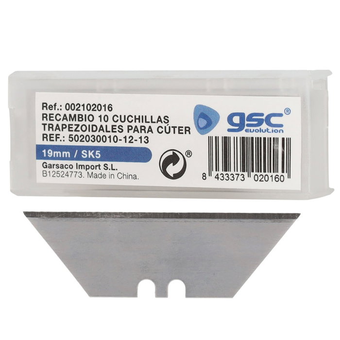 Hantums Recambio 10 hojas para cúter ref. 002102015 y 502030010 Hantums Recambio 10 hojas para cúter ref. 002102015 y 502030010