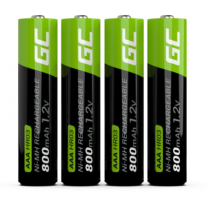 Green Cell Akku 4xAAA HR03 800mAh (Pack de 4)