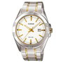 Casio MTP-1308SG-7A con esfera blanca y correa gris