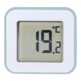 Stil Mini termómetro electrónico interior -10 a 60°C verde mint y blanco fijación a pared