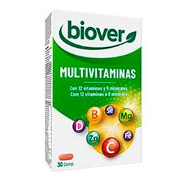 BIOVER Multivitaminas 30 Comp. Apto para niños a partir de 6 años y adultos