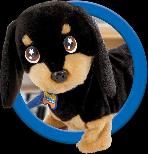 Bizak Mi Perrito Salchicha Waggles. Presiona su cabeza y ladra. Juguete interactivo, 2 años. Pilas incluidas.